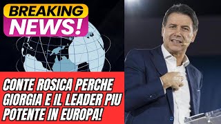 CONTE VELENOSO SU GIORGIA MELONI “PIU POTENTE DEUROPAMA COSA HA FATTO”ROSICONE [upl. by Clarisa21]