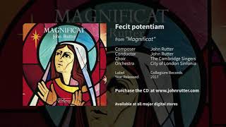 Fecit potentiam  John Rutter The Cambridge Singers City of London Sinfonia [upl. by Kcam]