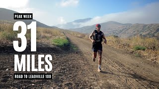 ROAD TO LEADVILLE 100  PEAK WEEK 31 MILE TRAIL RUN [upl. by Rol]