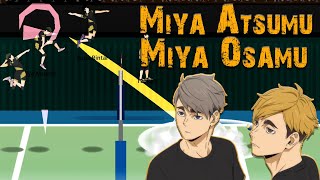 The Spike Volleyball 3x3 Miya Atsumu and Miya Osamu Inarizaki Twin brothers [upl. by Dranyar]