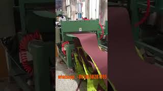 Abrasive cloth belt converting machinesandpaper roll cutting machine [upl. by Assirolc]