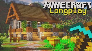 Minecraft 1211 Longplay – Building a Cozy House in Survival Mode No Commentary [upl. by Akihsan449]