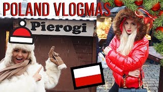 Vlogmas Day 5  Krakow Vlog  Christmas markets amp WE ATE PIEROGI [upl. by Suchta]