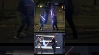 ObiWan vs Maul side by side starwars lightsaber jedi sith obiwankenobi darthmaul [upl. by Damalus264]