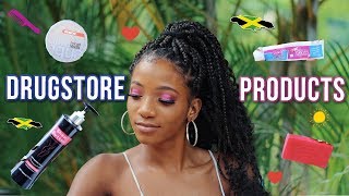 JAMAICAN DRUGSTORE BEAUTY PRODUCTS U NEED Hair Skincare Hygiene Affordable  Annesha Adams [upl. by Nanice]