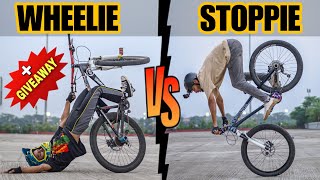 WHEELIE vs STOPPIE Challenge  Kon Jeetega  Infinity Riderzz [upl. by Bartram]