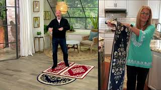 Nourison Aubusson Washable Accent Rugs on QVC [upl. by Ivetts465]