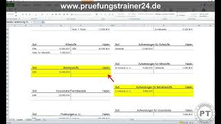 Buchen auf Erfolgskonten aufwandsorientiert Inventurmethode just in time Prüfungstrainer24 IKSTK2071 [upl. by Adnaloj]