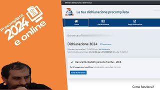 Dichiarazioni precompilate Novità 2024 [upl. by Jeannie]