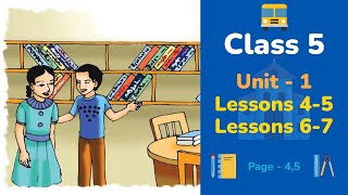 Class 5 English  Unit 1  Lessons 47  Hello [upl. by Naam30]