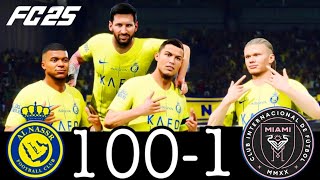 FC 24 MESSI RONALDO NEYMAR amp MBAPPE  ALL STARS  AL NASSR 1000 INTER MIAMI [upl. by Enial]