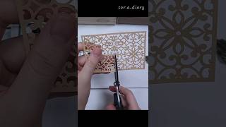 Brown theme journal  asmr shorts scrapbooking [upl. by Cory]