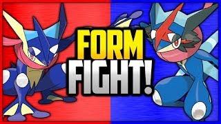 Greninja vs AshGreninja  Pokémon Form Fight [upl. by Pyotr]