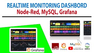 Realtime Monitoring Dashboard NodeRed MySQL Grafana [upl. by Encratia426]