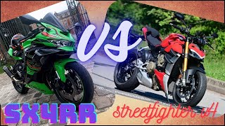 Balade moto entre potes ZX4RR VS STREETFIGHTER V4S Partie1 [upl. by Sebastian508]