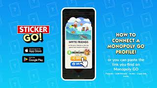 How to connect a Monopoly GO profile on Sticker GO [upl. by Batholomew]