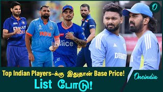 Indian Players with 2 CR as base price for IPL 2025 Mega Auction  IPL 2025  Oneindia Howzat [upl. by Pyle]