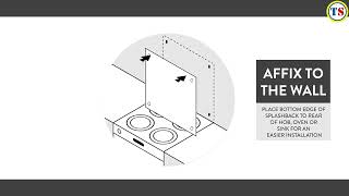 How to install Splashback screw fixing glass splashbacks  Toolstation [upl. by Einner]