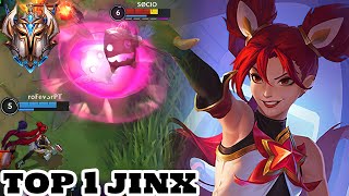 Wild Rift Jinx  Top 1 Jinx Gameplay Rank Challenger [upl. by Lael]