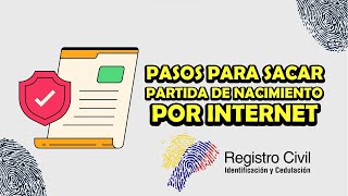 COMO SACAR PARIDA DE NACIMIENTO EN ECUADOR  REGISTRO CIVIL [upl. by Iong684]