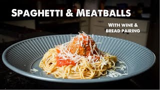 Easy Spaghetti and Meatballs Recipe with Garlic Bread [upl. by Braun]