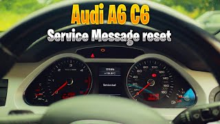 How to reset Audi Service Due Message [upl. by Noryk]