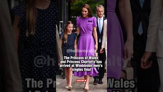 Princess of Wales and Princess Charlotte has arrived at Wimbledon mens singles final katemiddleton [upl. by Harsho264]