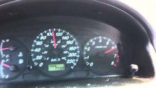 2000 Mazda Protege 16L 0130 kmh acceleration [upl. by Nomis]