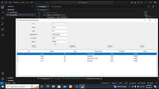 Employee Management System Using Python [upl. by Llezom]