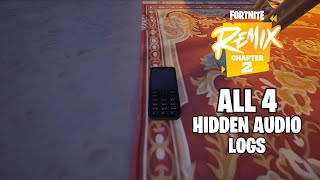 Fortnite All Hidden Audio Log Locations Guide  Find Hopes Messages to Valeria Secret Quest [upl. by Nairim]