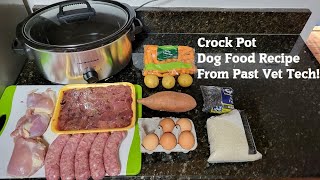 How to make Dog food in a Crock Pot [upl. by Zephan]