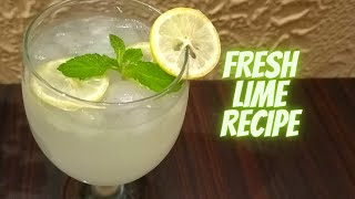 Fresh lime recipe  Fresh lime soda recipe  Refreshing summer drinks [upl. by Labina]