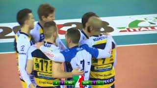 Earvin Ngapeth batte il record di Superlega con i suoi ace [upl. by Barboza]