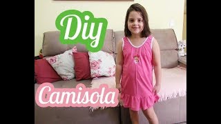 DIY ✂ Como fazer PIJAMA Camisola [upl. by Yeca]