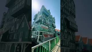 Colorful buildings of zaandam zaandam traveling europe colors building architecture pov [upl. by Eilyr487]