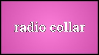 Radio collar Meaning [upl. by Allimak618]