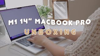 Unboxing M1 Pro 14” MacBook Pro Custom MacOS Icons Favorite Mac Apps [upl. by Zawde]