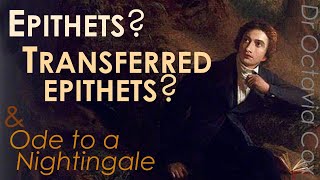 EPITHETS TRANSFERRED EPITHETS amp HYPALLAGE—Definitions amp Examples John Keats’ Ode to a Nightingale [upl. by Aihsened]