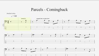 Parcels  Comingback Bass Tabs [upl. by Esina]