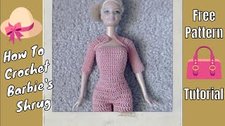 Barbie Clothes  Jumpsuit Shrug [upl. by Asilam]