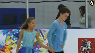 Vasilisa KaganovskayaValeri Angelopol20052003 FD 20190903 Moscow Junior Championships [upl. by Aynahs947]