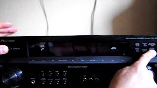 Pioneer VSX818V reset to factory settingsGamyklinių parametrų atstatymas [upl. by Anaid]