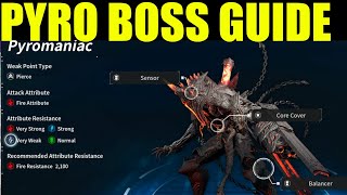 How to defeat the Pyromaniac Boss Guide  The First Descendent tips amp tricks [upl. by Corrina316]