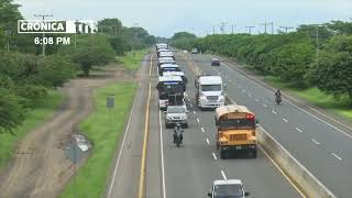 Nicaragua recibe 100 nuevos autobuses Yutong para mejorar el transporte urbano [upl. by Olinad]