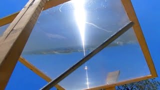 Fresnel Lens Solar Tracker Afternoon Stationary Target Sun Power Ray greenpowerscience [upl. by Trovillion]