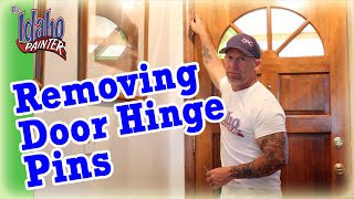 How To Remove A Door Hinge Pin Oiling a Door Hinge Removing Door Hinges [upl. by Baxter644]