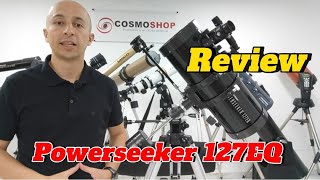 ⭐Review 🔭 Telescopio Celestron Powerseeker 127EQ 21049🌟 🛠Como viene 🌞 🌑 para que sirve 🪐 [upl. by Aruasi]