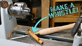 DIY Make a Wood Whistle on Your Lathe [upl. by Inoue]