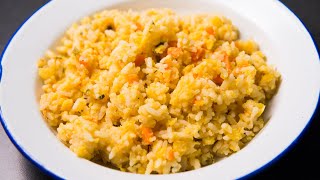 Trini Kitchri Split Peas Rice Recipe [upl. by Hollie306]