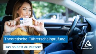 Theoretische Führerscheinprüfung Klasse B  Das sind die wesentlichen Inhalte [upl. by Leiad]